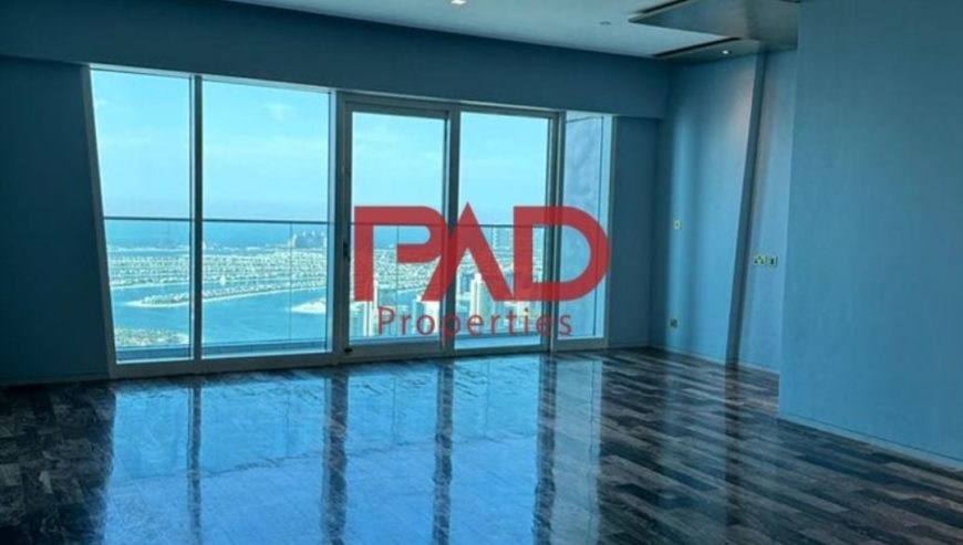 Full Palm and Full Marina View | Luxurious 3-Bedroom | Vacant