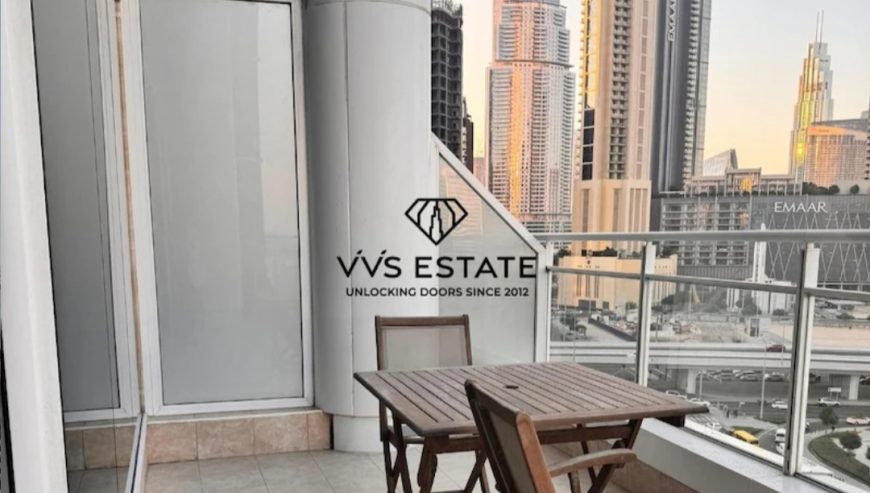 Canal, Burj View plus French balcony | Vacant