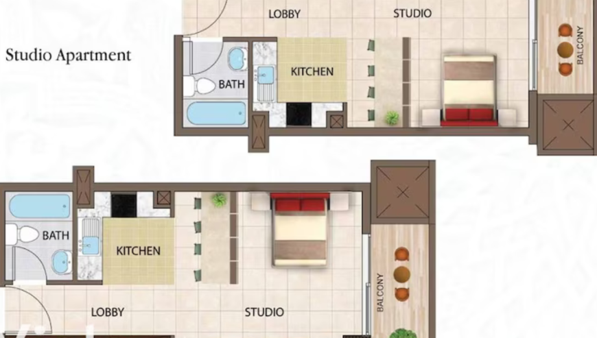 Studio Apartment for Sale | Arabian Gate, DSO