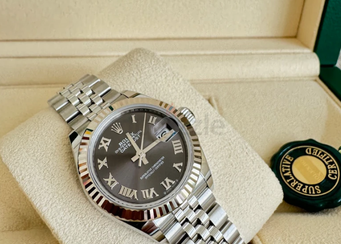 Rolex Lady-Datejust, 28 mm, Oystersteel and white gold