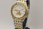 Rare Seiko 6m15-9010 World Time Quartz Analog Chronograph