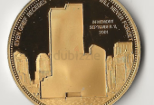 US world trade twins tower Gold Coin