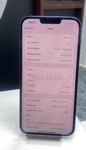 i phone 13 pro max 512gb Posted 7 days ago