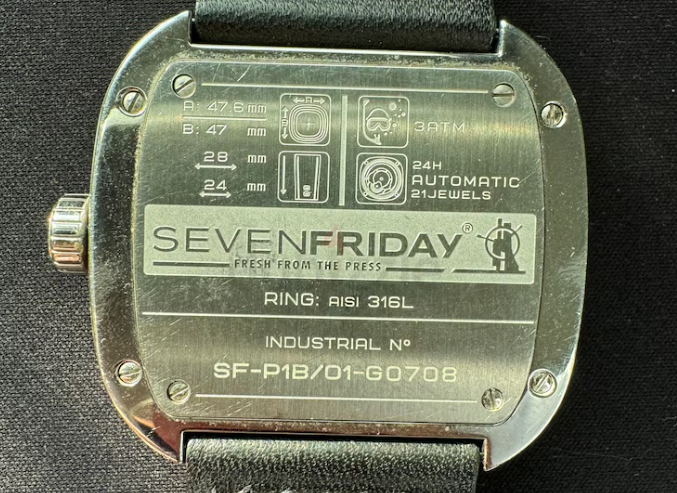 Seven friday P1 watch