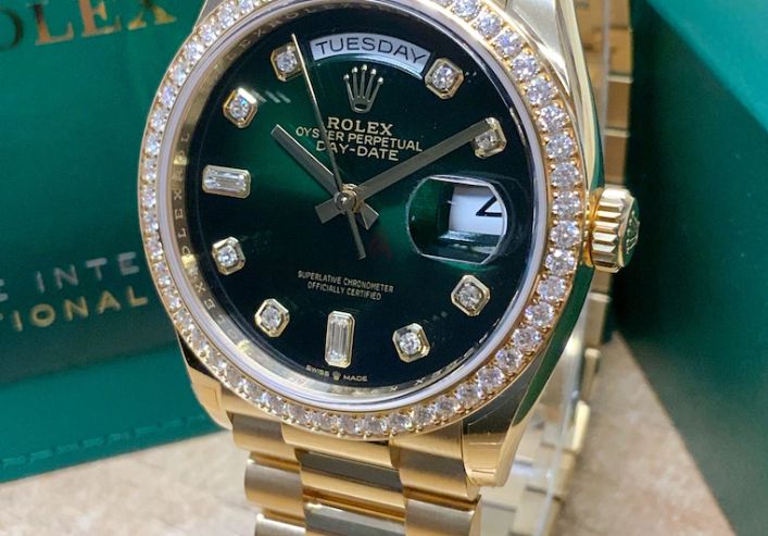 Rolex Daydate Green Face Classic 36mm