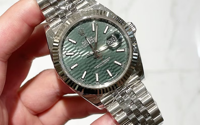 Rolex DateJust Motif Green