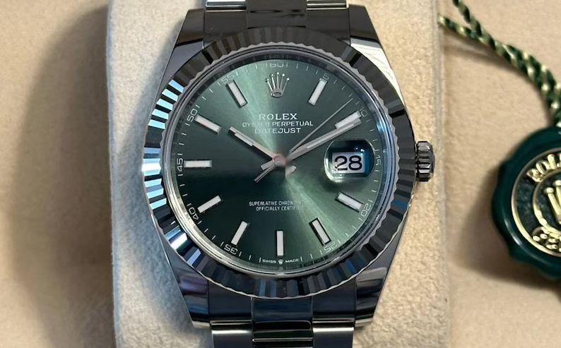 Rolex DateJust Mint Green Oyster