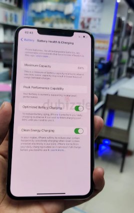 IPHONE XS MAX STORAGE 64GB BATTERY HEALTH 85 %