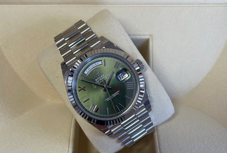 Rolex Daydate Olive Green 40mm Clone 1:1