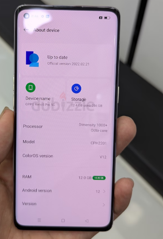 Oppo Reno5 Pro 5G storage 12/256GB