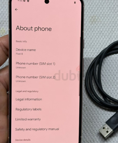 GOOGLE PIXEL 8 PINK COLOR 128GB STORAGE VERY GOOD CONDITION ZERO SCRATCHES WITH DELIVERY OPTION AVAI