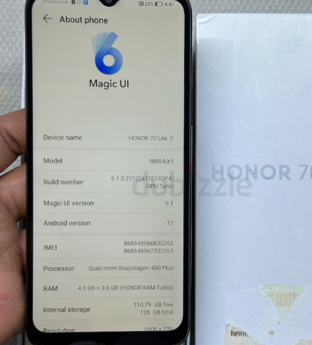 HONOR 70 LITE 128GB STORAGE JUST BOX OPEN Posted 2 days ago