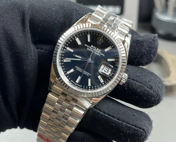 Rolex Datejust 36 Black 1:1 Clonr