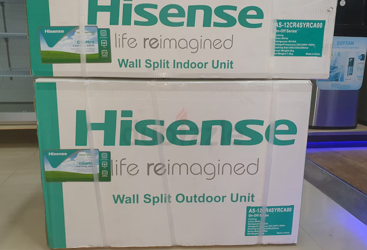 OFFER HISENSE BRAND NEW SPLIT AC 1 TON WITH 5 YEARS COMPRESSOR WARRANTY