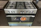 Electrolux 90X60 Cm 5Burners Gas Cooker Stainless Steel EKG-913 A20X FREE DELIVERY +WARRANTY OVEN NO