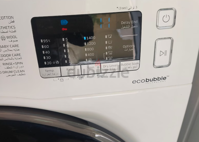 Samsung washing machine 7 kg washer 5 kg Dryer WD70J5410AW MODEL