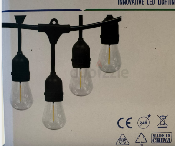 String Light Set With Plug