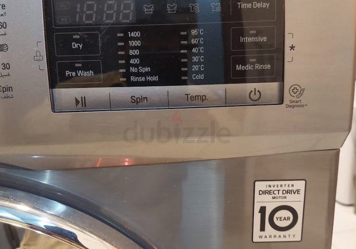 LG Fornt Load 8kg washer 5 KgDryer FH4G6TDG6 MODEL