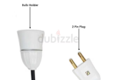 Ocko Bulb Holder with 0.5 MM Extension Cable with Flexible Wire (5 Meter)