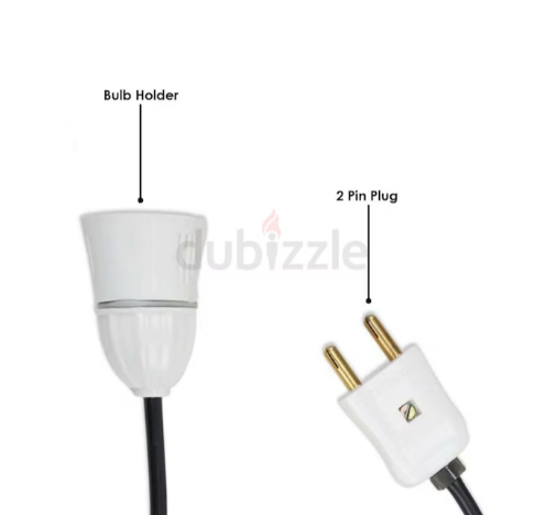 Ocko Bulb Holder with 0.5 MM Extension Cable with Flexible Wire (5 Meter)