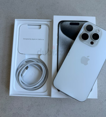 iPhone 15pro 128gb white Apple Care Plus 01/26