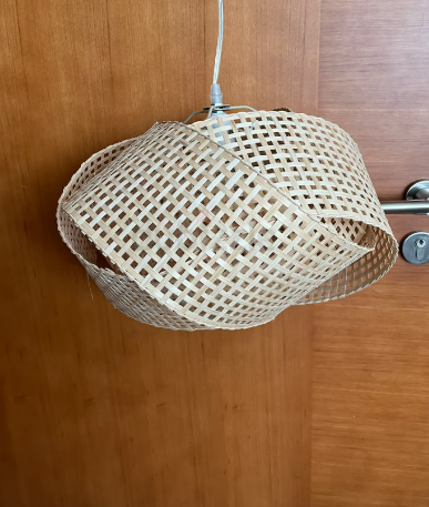 Rattan ceiling light fixtures