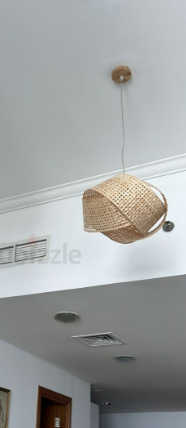 Rattan ceiling light fixtures