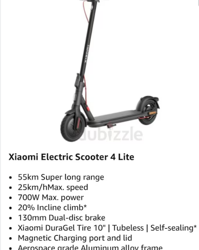 Xiaomi Electric Scooter 4 Lite_ Brand New