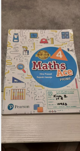 Maths Ace textbook for grade 4