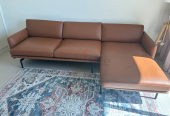 L shape leather sofa