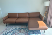 L shape leather sofa