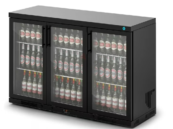 IMC Ventus V135 3 Glass Doors Bottle Cooler Black