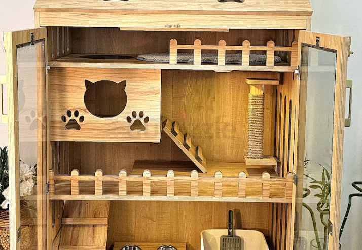 luxury wood cat villa