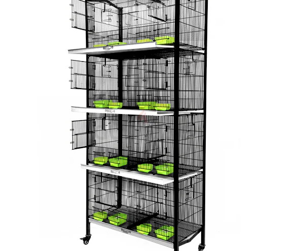 MBS Heavy Duty Stackable Tower Bird Cage 91*45*45 8 Portions