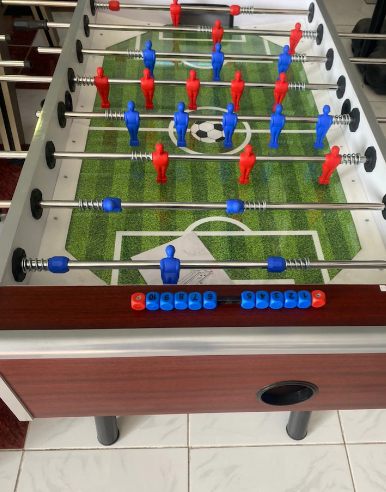 Football Table with glass