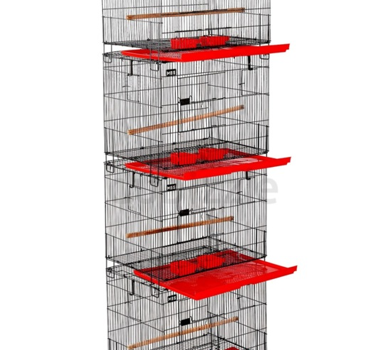 MBS Stackable Tower Bird Cage 60*45*45