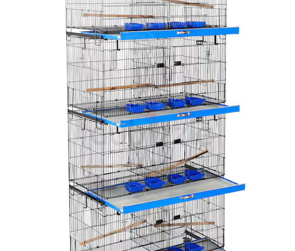 MBS Stackable Tower Bird Cage 91*45*45 8 Portions