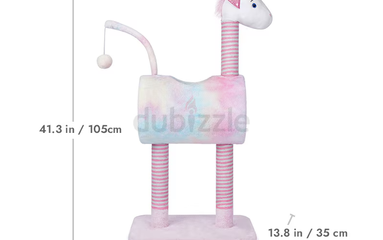 Cat unicorn cat scratching tree