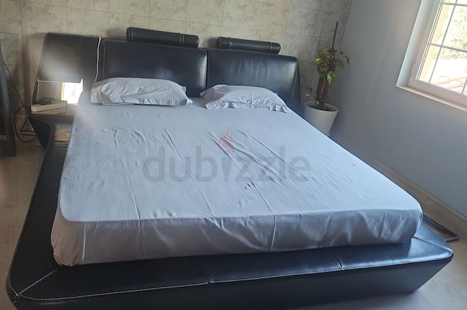 Full grain Leather bedset with matress