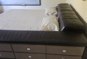 Full grain Leather bedset with matress