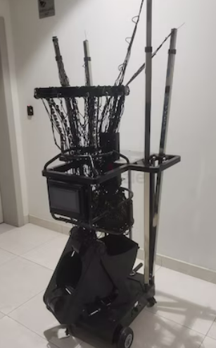 2 Basketball shooting machines