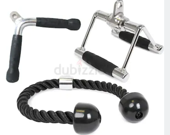 Cable Handles, LAT Pull Down Close Grip Handle, V Handle, Tricep Rope