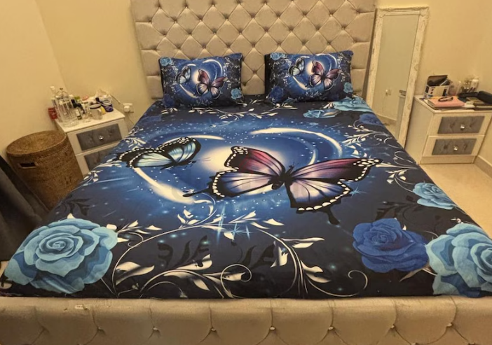 King size bed with mattress