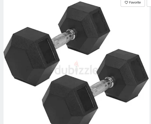 TA Sport Hex Dumbbell Set DS26 Black 1 Kg-10 Kg