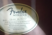 Fender acoustics guitar for sale