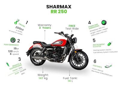 SHARMAX RR 250 LITE (cruiser bike, road bike , كروزر بايك، دراجة الطريق) |1905