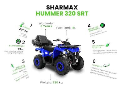 SHARMAX Hammer 320 RX (quad bike, atv , دراجة رباعية،) |1797