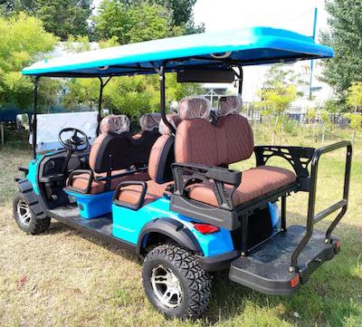 Megawheels 6 seater Premium Golf cart with off road tyres and Lifted suspension with warranty