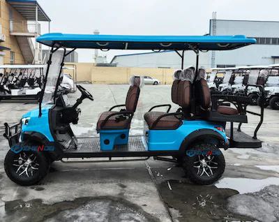 Megawheels 6 seater Premium Golf cart with off road tyres and Lifted suspension with warranty