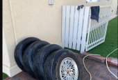 4 rims with tires